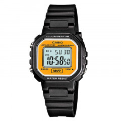black chronograph alarm lcd