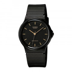 general classic black dial black resin strap