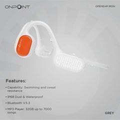 IRON OpenEar Bone Conduction Headphone GREY