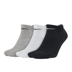 3pk cotton cushion no-show socks