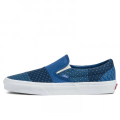 classic slip-on tie print patchwork