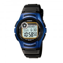 general digital dial black resin strap